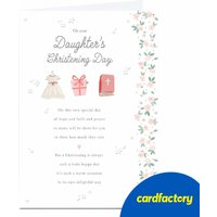 Christening Card for Daughter | Custom Message | UV Gloss Finish | Quality FSC® Certified Paper | Available in 2 Sizes | Ideal Gift