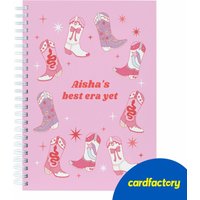 Personalised Notebook - Western Disco, Cowboy Boots Best Era Yet