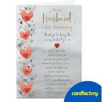 Anniversary Card - The Amazing Husband | Quality Card with UV Gloss Finish | Available in 2 Sizes | Perfect Gift for Husband