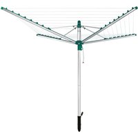 Leifheit Wäschespinne Linomatic V 400 für 4 Wäscheladungen mit zweiteiligem Standrohr