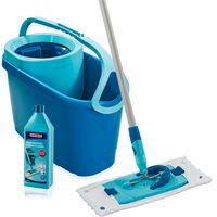 Leifheit Bodenwischer-Set CLEAN TWIST M Ergo mit Kraftreiniger, für alle glatten Böden