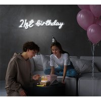 21st Birthday Neon Sign