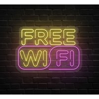 Free WIFI Neon Sign