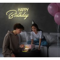 Happy Birthday Neon Sign