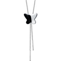 Causal Butterfly Tassel 925 Sterling Necklace
