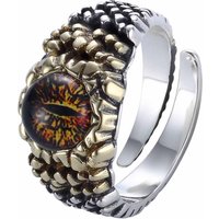 Vintage Devil Eye 925 Sterling Silver Adjustable Ring