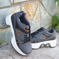 Professionelle Rollschuhe mit verformbarem Design für alle - Light black , 37