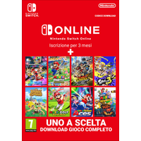 Nintendo Full Game Multi-software + Nintendo Switch Online (Iscrizione individuale - 3 mesi)