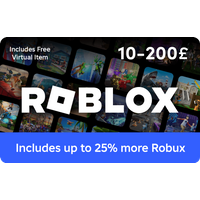 Variable Roblox Gift Card £10 - £200 | Robux Gift Card | Roblox Voucher