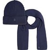 Suitable Beanie And Scarve Navy