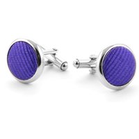 Silk Cufflinks Deep F55 Purple