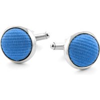 Silk Cufflinks F05 Blue