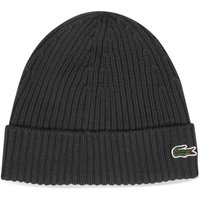 Lacoste Knitted Wool Beanie Black