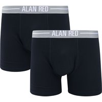 Alan Red Boxer Shorts Navy 2Pack Dark Blue Blue size M