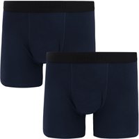 Alan Red Boxer Shorts Navy 2-Pack Blue Dark Blue size L