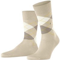 Burlington Manchester Socks Checkered Hellbeige 4840 Off-White size 40-46