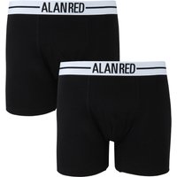 Alan Red Boxer Shorts 2-Pack Black size XL