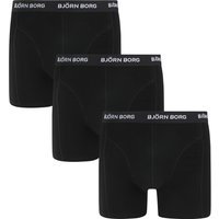 Björn Borg Cotton Stretch Boxers 3-Pack Black size XL