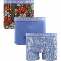 Muchachomalo Boxershorts 3-Pack Tiki Multicolour Blue size XXL