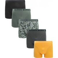 Bjorn Borg Boxers Cotton Stretch 5-Pack Multicolour Black Green Yellow size M