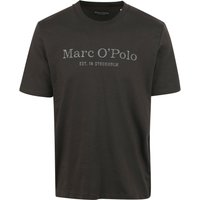 Marc O'Polo T-Shirt Logo Anthracite Dark Grey Grey size M