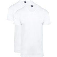 Alan Red Vermont T-Shirt V-Neck (2Pack) White size S