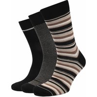 Suitable Socks 3-Pack Print Multicolour Black size 42-46