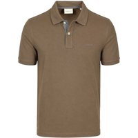 Gant Contrast Piqué Polo Shirt Faded Taupe size XXL