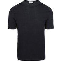 Profuomo T-Shirt Knitted Navy Blue Dark Blue size M