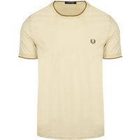 Fred Perry M1588 Twin Tipped T-Shirt Beige size S