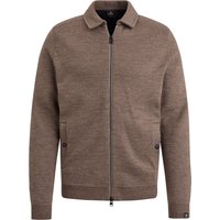 Vanguard Cardigan Wool Blend Brown Taupe size XL