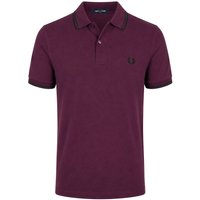 Fred Perry Polo Shirt Tipped M3600 Plum 84C Purple size XL