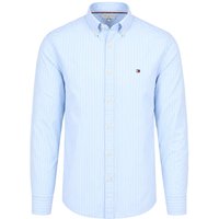 Tommy Hilfiger Shirt Poplin Striped Light Light blue Blue size XL