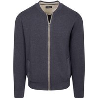 CASAMODA Pullover Zip Structure Navy Blue Dark Blue size M