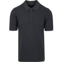 CASAMODA Polo Shirt Piqué Garment Dye Navy Dark Blue size S