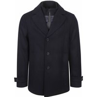 Steppin' Out Caban Coat Wool Navy Blue Dark Blue size 46