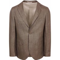 Suitable Blazer Linen Twill Brown Taupe size 52