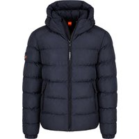 Superdry Puffer Jacket Hooded Navy Blue Dark Blue size 3XL