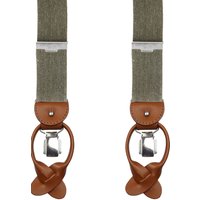 Profuomo Suspender Melange Dark Green Green