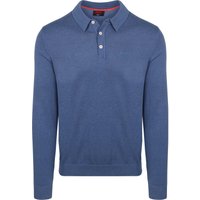 NZA Longsleeve Knitted Polo Shirt Blue size XXL