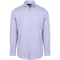 Steppin' Out Shirt Twill Stripes Light Red Light blue Blue size L