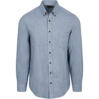 CASAMODA Casual Shirt Faux Uni Blue size L