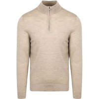 Suitable Merino Half Zip Sweater Sand Beige size M