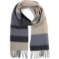 Profuomo Scarf Wool Colourblock Multicolour Beige Grey Blue