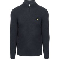 Lyle & Scott Half Zip Pullover Lambswool Navy Blue Dark Blue size M