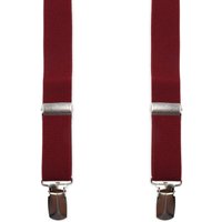 Suitable Suspenders X-Model Bordeaux Burgundy Red
