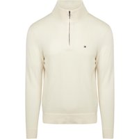 Tommy Hilfiger Half Zip Pullover Essential Off Off-White White size XL
