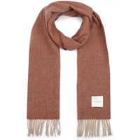 Profuomo Scarf Lambswool Mahogany Brown Orange
