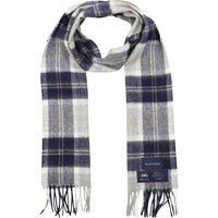 Suitable Scarf Checkered Merino Multicolour Grey Blue