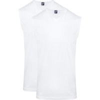 Alan Red Minto Singlet No Sleeves 2-Pack White size XXL